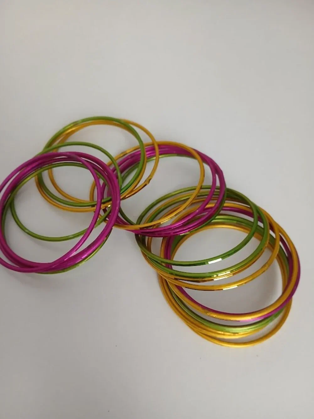 Colorful Indian Bangles (3) sets - size S/M